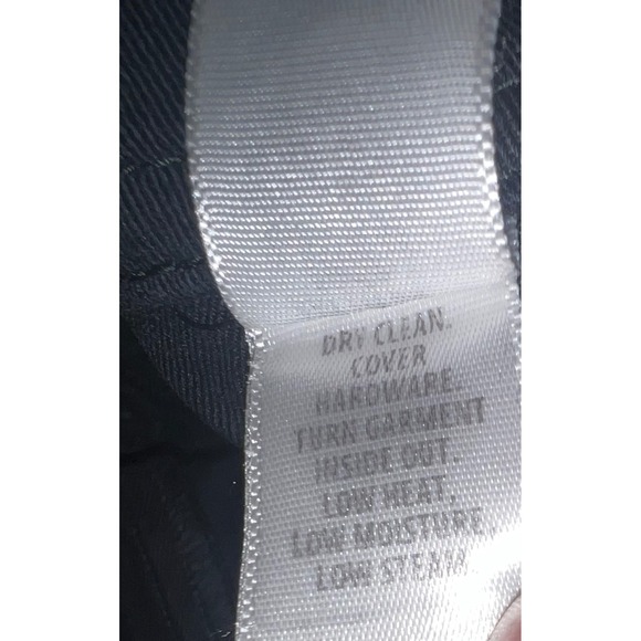 St. John Black Cotton Pants Two Pocket Minimalist Office Designer Trousers - Picture 4 of 7